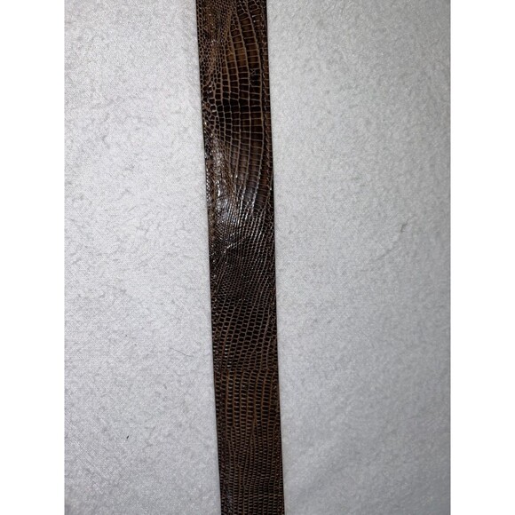 Lopez Taibo 1897 Genuine Lizard Belt Brown 42-105 - Picture 3 of 15